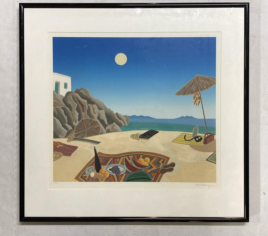 Agraru Beach by Thomas Mcknight Signed and Numbered Artwork (1 of 11)