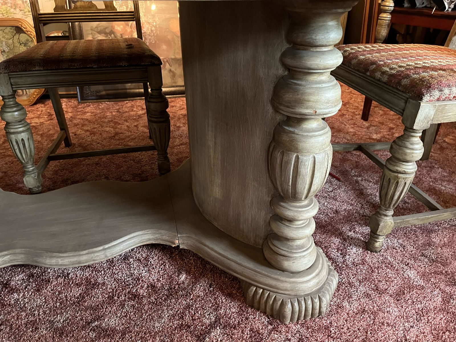 Table and Chairs: Vintage table and chairs