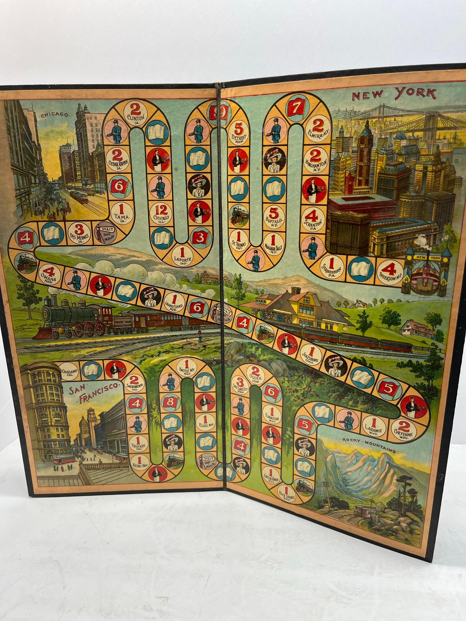 Antique "The Game of Phoebe Snow" Game Board (1 of 12)