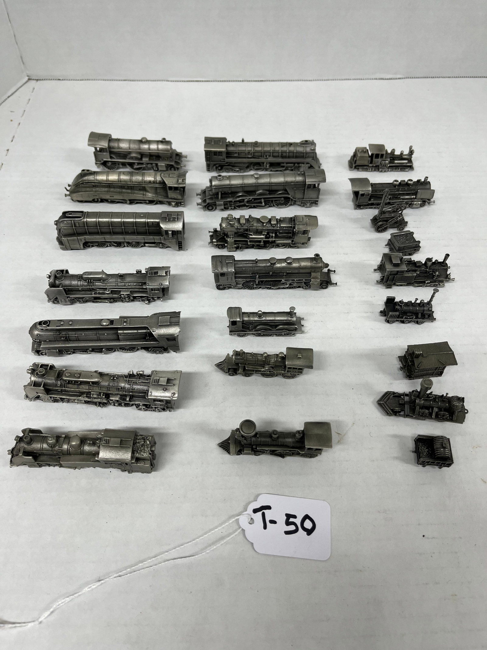 Franklin Mint Pewter Trains (1 of 1)