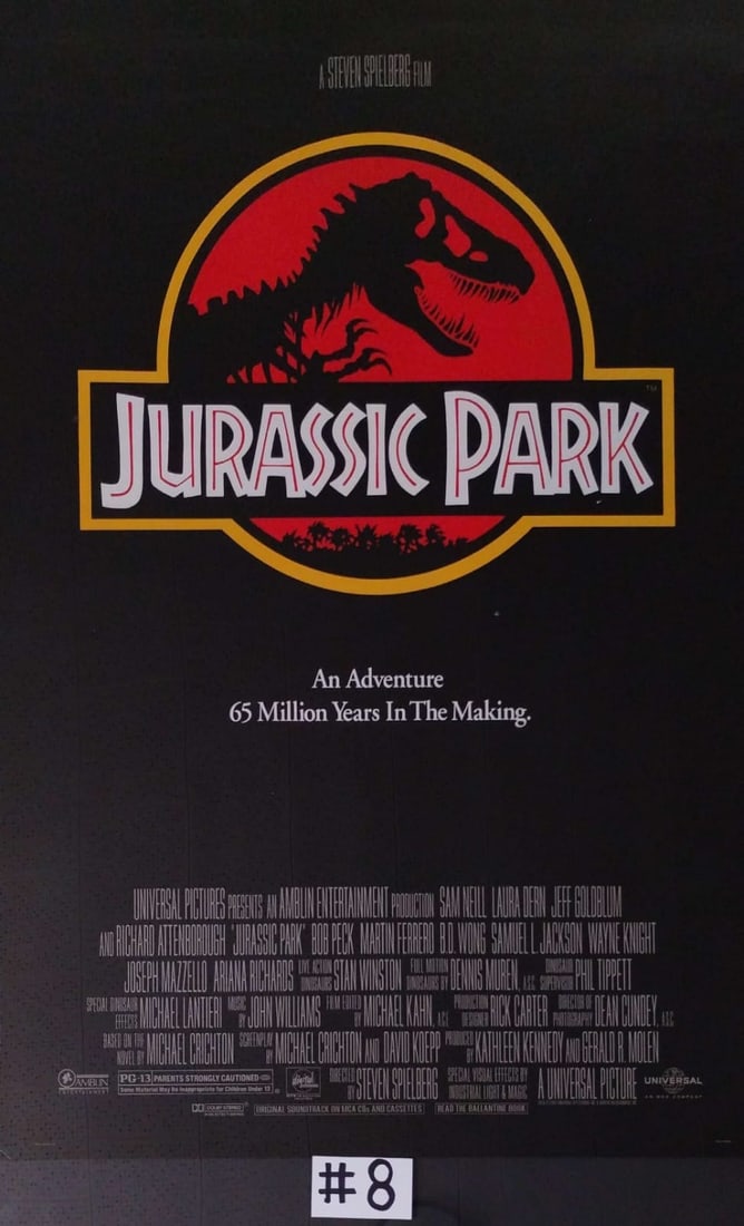1992 Jurassic Park Original Poster Size 27x40 MP8 (1 of 1)