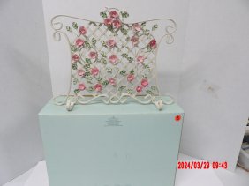 PartyLite P7290 Climbing Rose Trellis 3 Votive Candle Holder