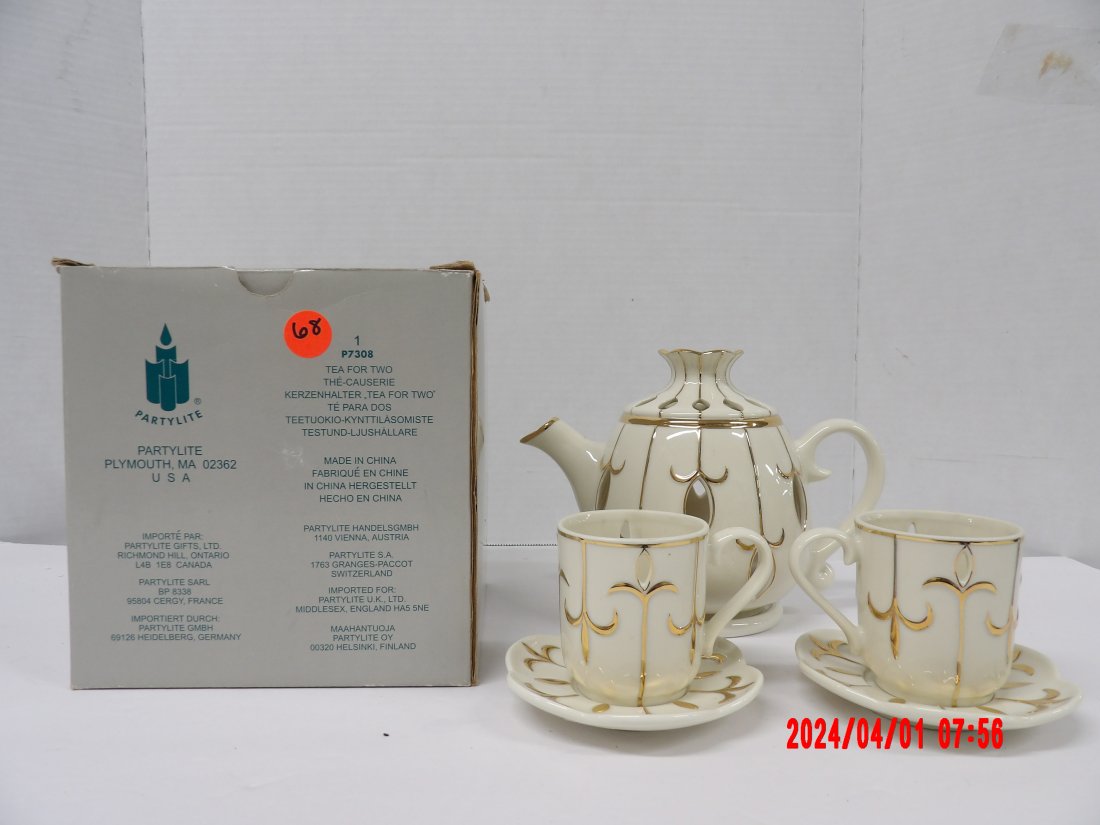 PartyLite P7308 Tea for Two: PartyLite P7308 Tea for Two 0087 - 7x6.5x7
