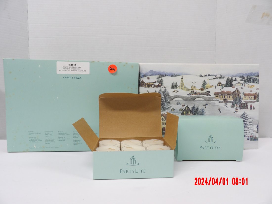 PartyLite HS0310 Winter Wishes Keepsake: PartyLite HS0310 Winter Wishes Keepsake 0088 - 7.5x11x3.5