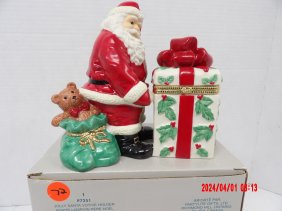 PartyLite P7251 Jolly Santa Votive Holder