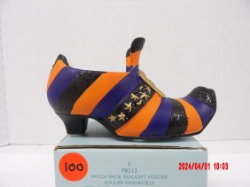 PartyLite P8213 Witch Shoe Tealight Holder