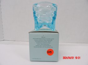 PartyLite P8164 Mediterranean Blue Votive Glass
