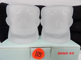 PartyLite P7858 Bones Votive Pair