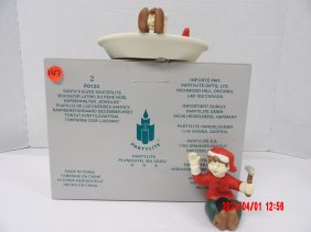 PartyLite P0124 Santa's Elves Saucerlite