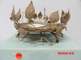 PartyLite HB3302U Golden Leaves 3 Wick Holder