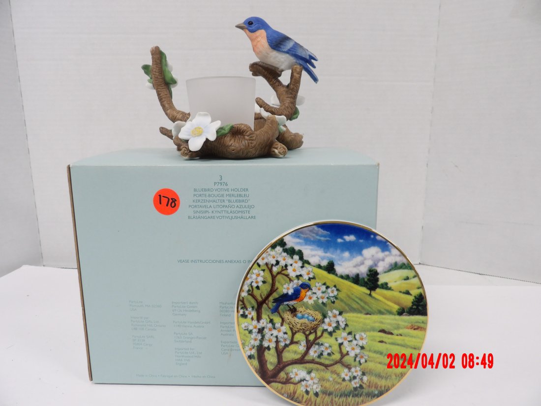 PartyLite P7976 Bluebird Votive Holder (1 of 1)