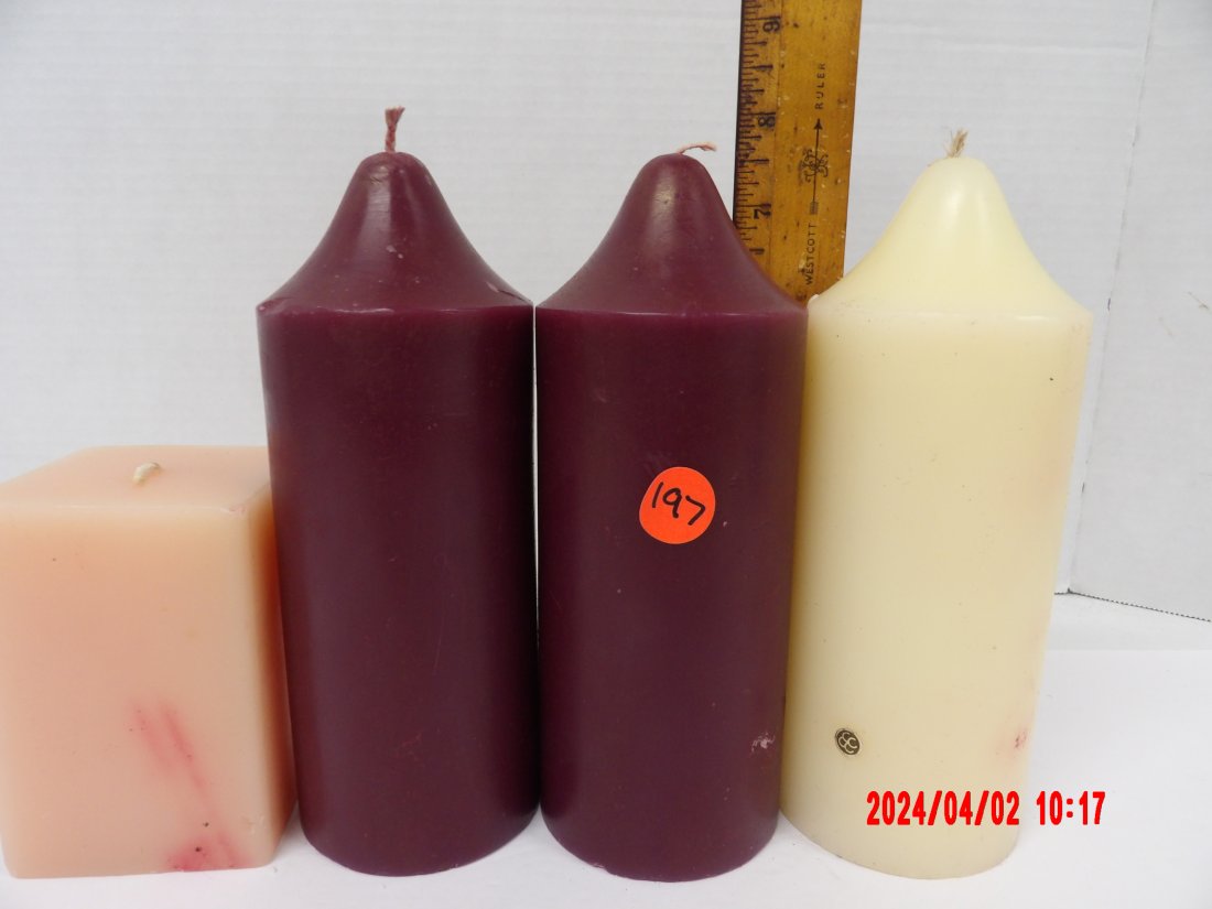 (LOT OF 4) PartyLite Misc. Candles - 6.5x6.5x3 (1 of 1)