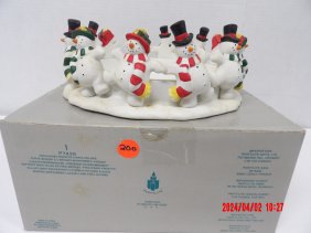 PartyLite P7436 Frolicking Frostys 3 Wick Holder