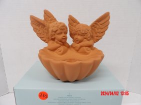 PartyLite P8020 Terra Cotta Angel Sconce