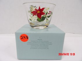 PartyLite P8254 Poinsettia Votive Holder