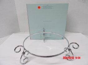 PartyLite P8215B White Radiance 3-Wick Holder- Base