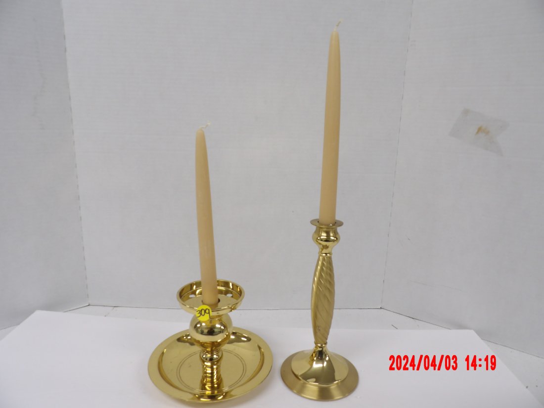 PartyLite P7422 "9 Brass Candle Holder (1 of 1)