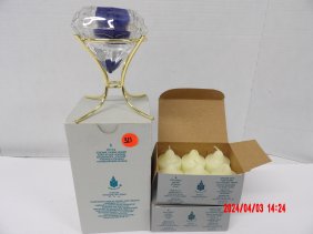PartyLite (LOT OF 2) P7312 Candle Holder / P0174 Solitaire Candle Holder 3 boxes