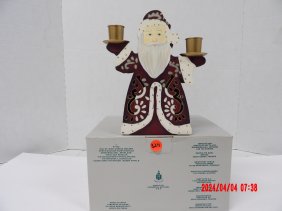 PartyLite P7706 Old St. Nick Candle Holder