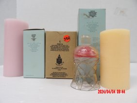 PartyLite (lot of 3) 2 Candles / P0513 Calypso Gold Peglite