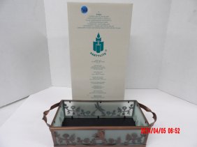 PartyLite P7207 Copper Lace Pillar Holder
