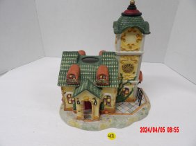 PartyLite P7887 Old World Village Clock Tower