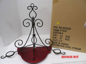 PartyLite  P7845 Antique Brass Shelf Sconce