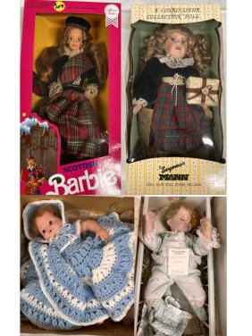 4 Vintage dolls