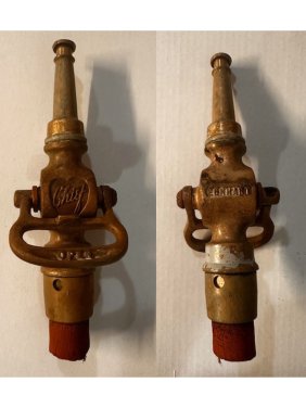 Vintage Chief Elkhart Brass Fire Nozzle
