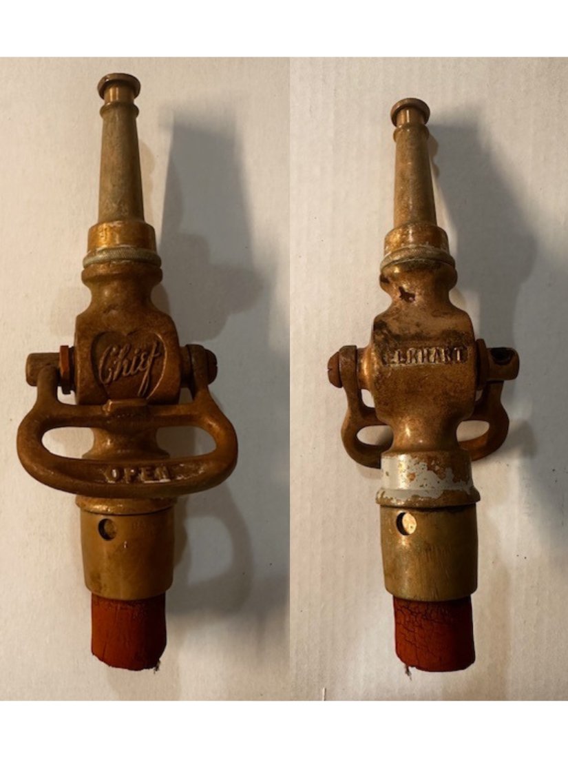 Vintage Chief Elkhart Brass Fire Nozzle (1 of 1)