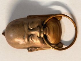 Vintage Brass Buddha Door Knocker