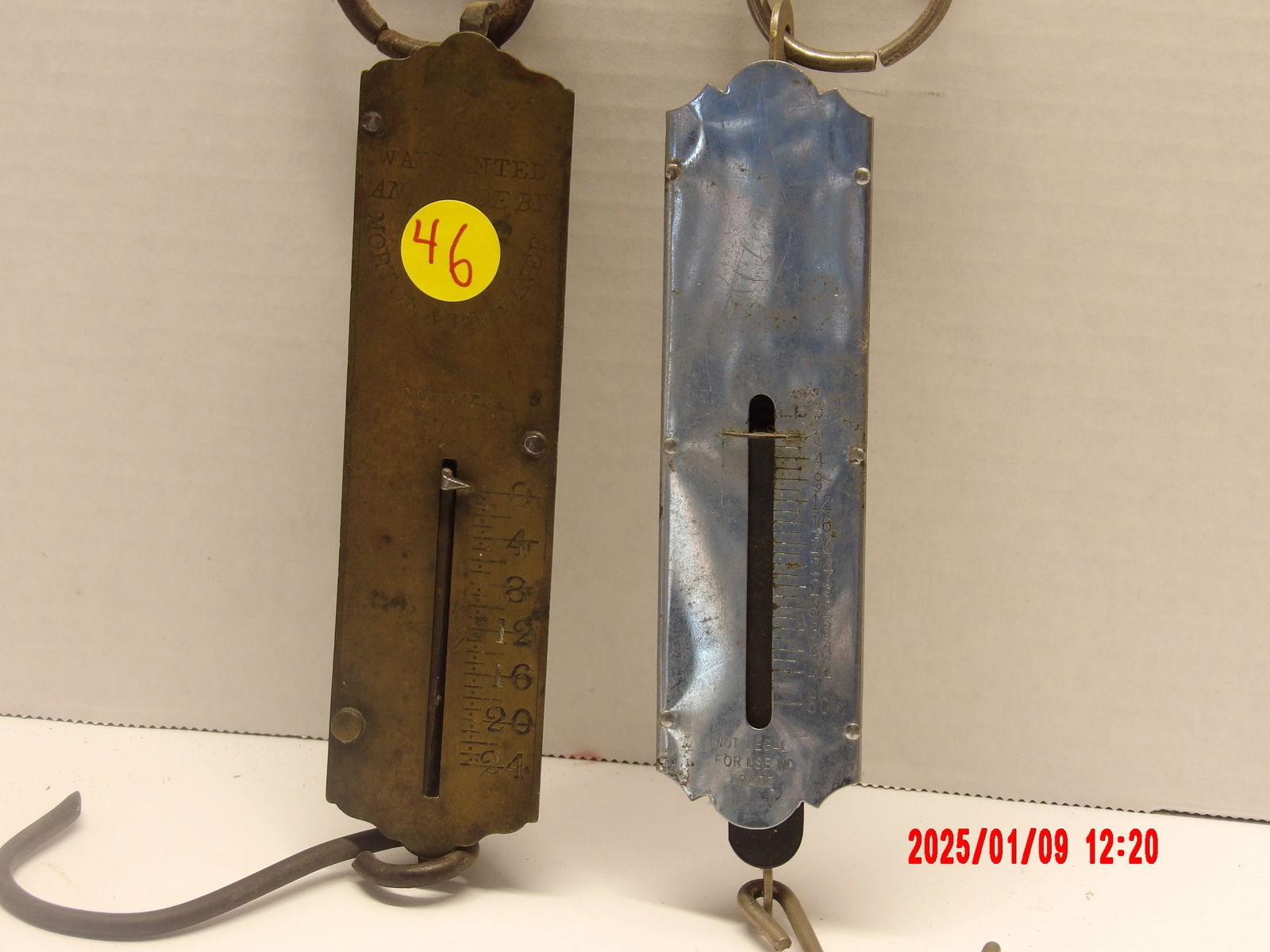 Vintage Morton & Bremmer Hanging Brass Scales (1 of 1)