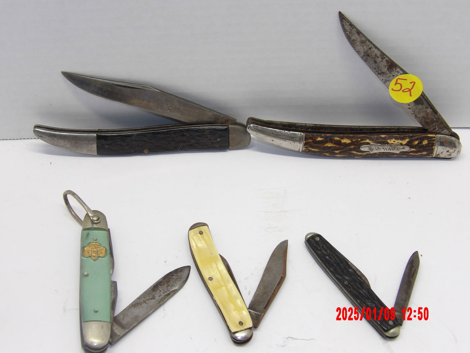 5pc Assorted Vintage Shaving Knives (1 of 1)
