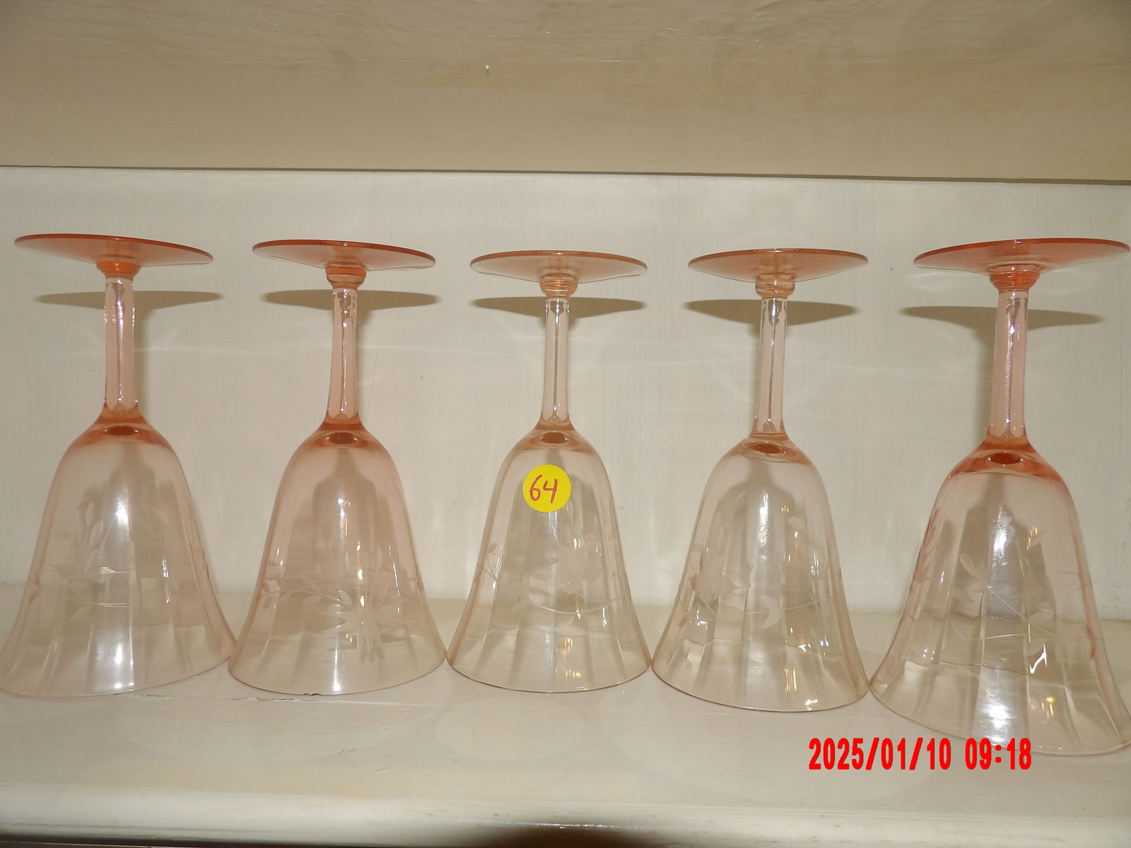 5 PC Pink Depression Glass Set (1 of 1)