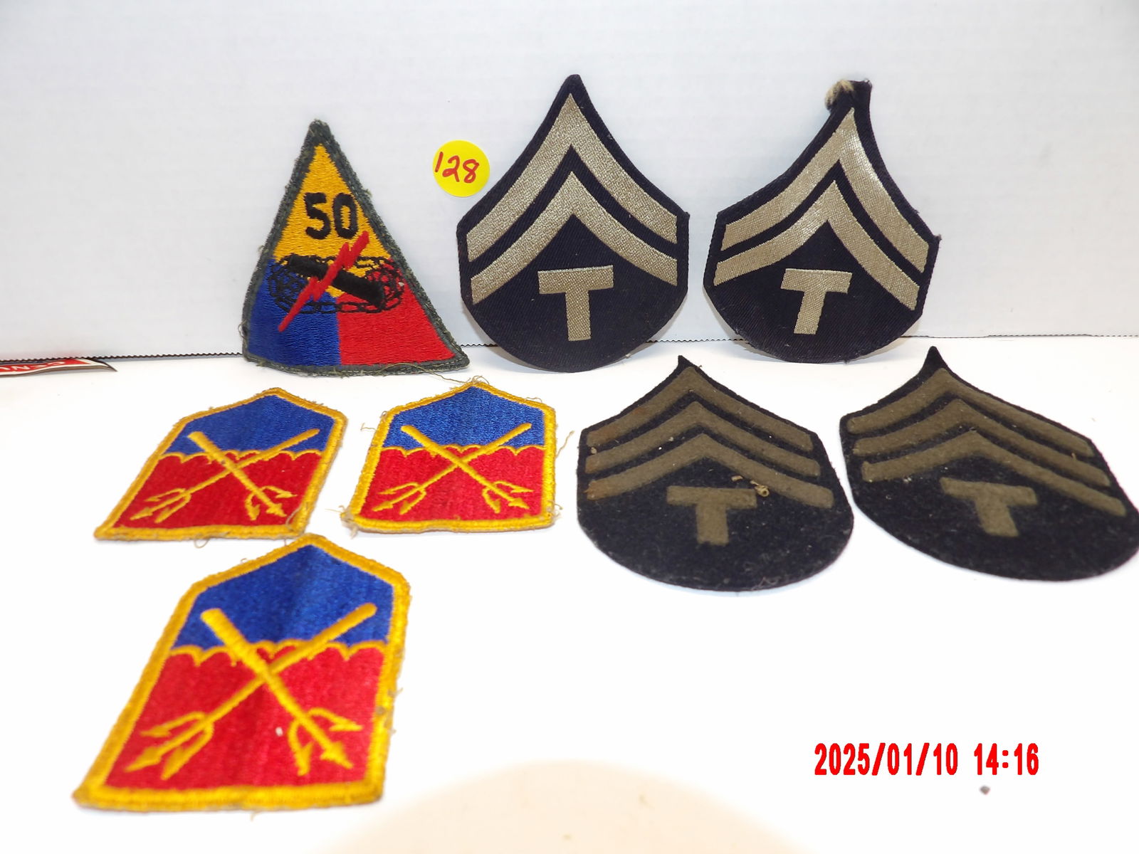 9 PC Assorted Vintage WW2 Military Patches (1 of 1)