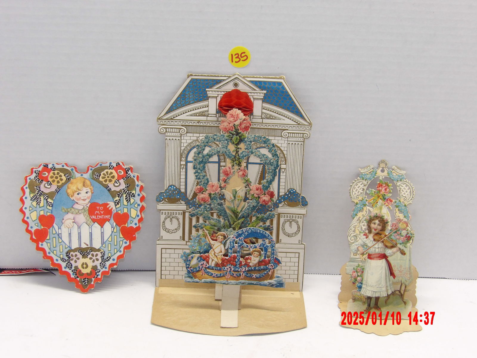 3 PC Assorted Vintage Victorian Valentines (1 of 2)