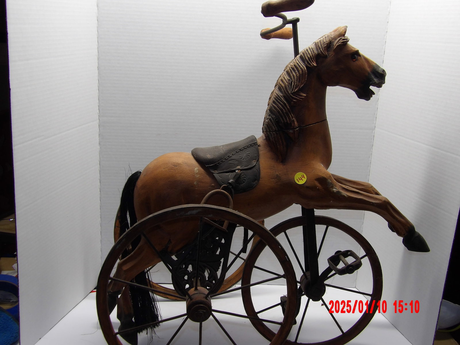 Antique Horse Tricycle aka Velocipede Children's Toy: -