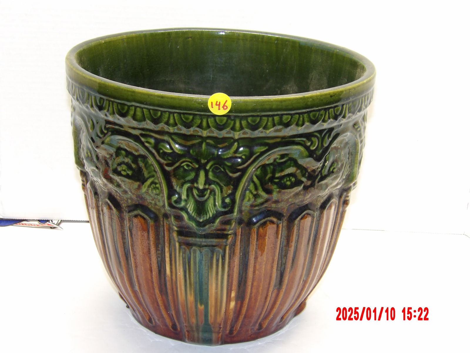 Vintage Brush Mccoy Pottery Jardinire Ceramic Vase (1 of 1)