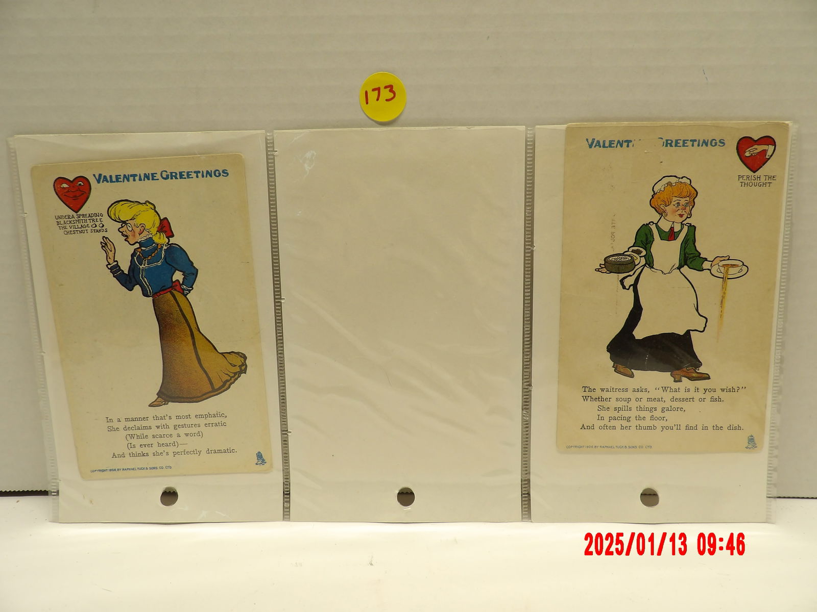 5 Pc Assorted Ralphael & Sons Co. Vinegar Valentine Post Cards (1 of 2)