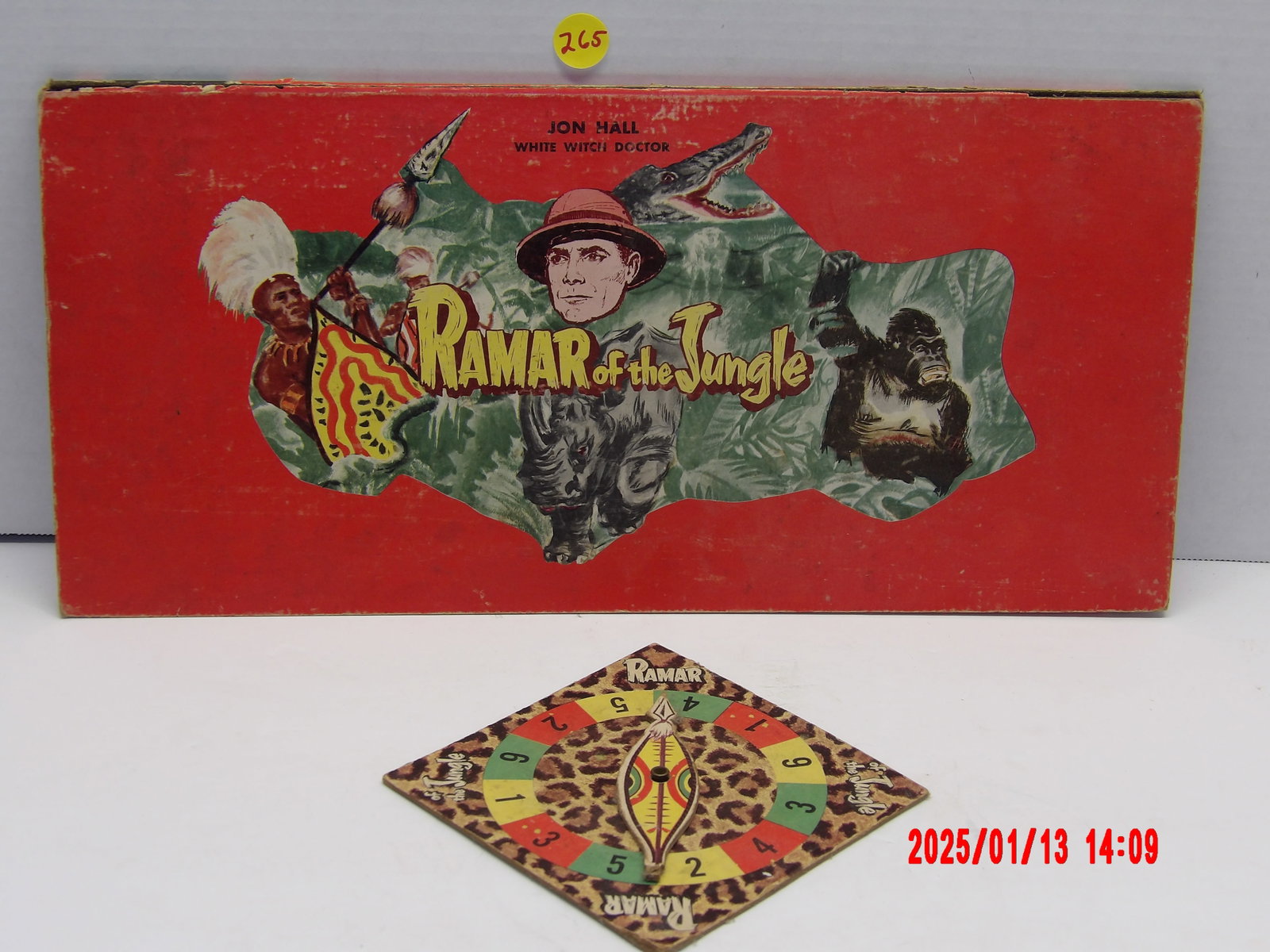 Vintage Ramar of the Jungle Board Game by Dexter Wayne: Fully functional, still in original box