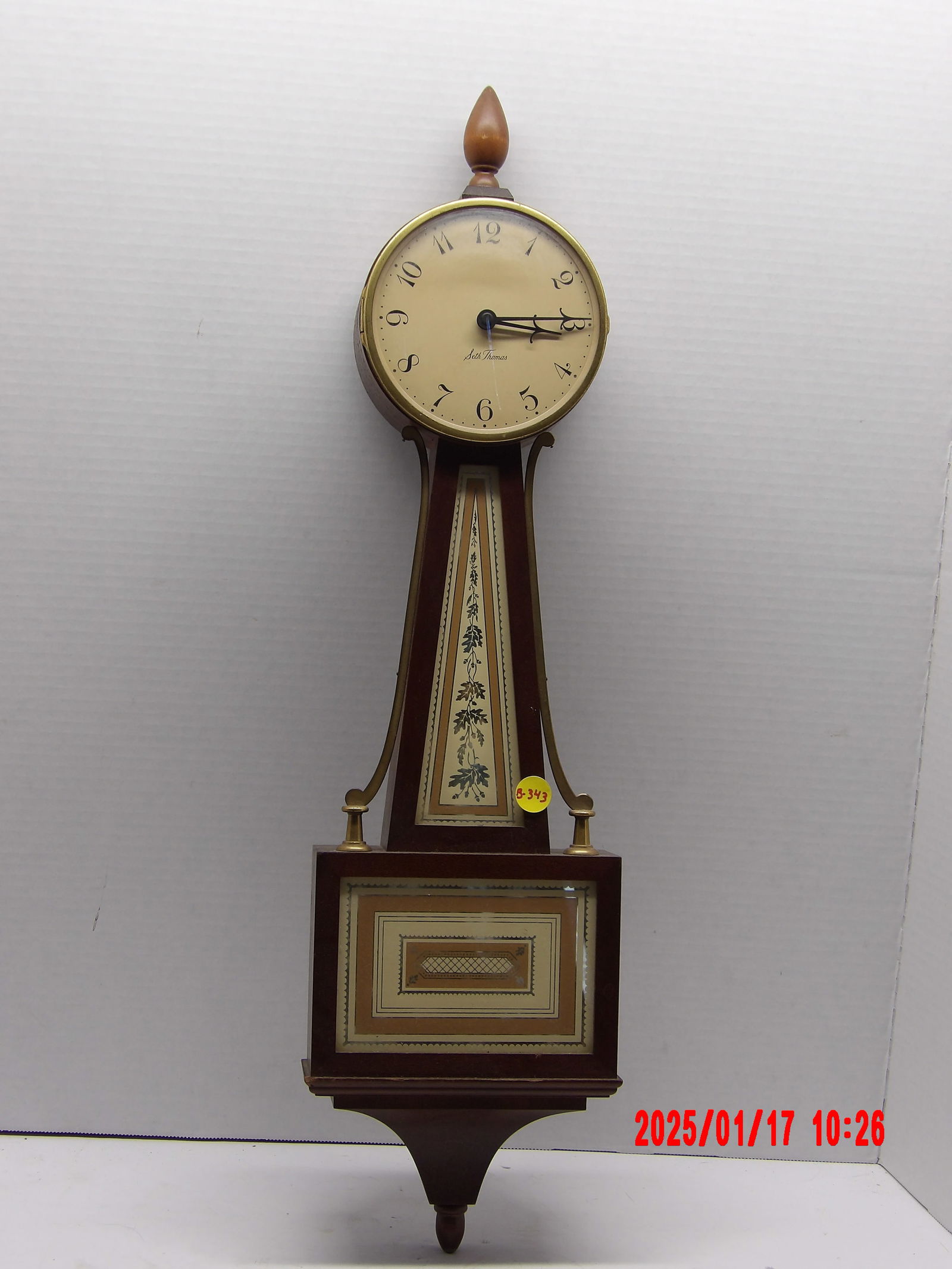 Vintage Seth Thomas Banjo 8-Day Wall Clock (1 of 3)