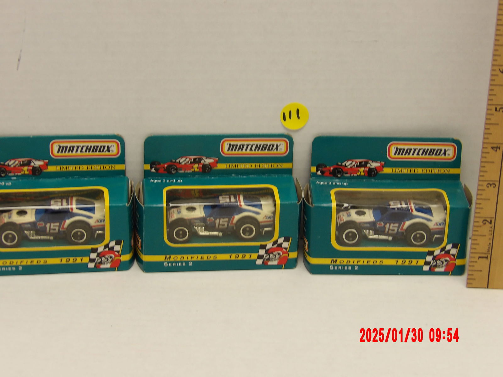 Matchbox Limited Edition Modified Racing Cars – 1991 Series 2 (Set of 3): This is a limited edition set of four modified racing cars from Matchbox's 1991 Series 2. These highly detailed, die-cast vehicles feature classic modified stock cars designed for short track racing,