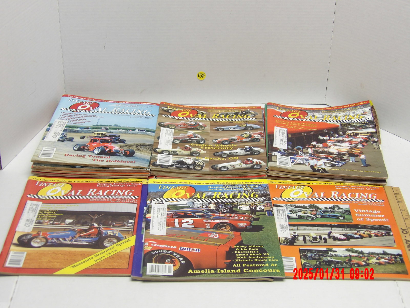 Collection of Vintage Oval Racing Magazines – Classic Racing History: This lot showcases a collection of Vintage Oval Racing magazines, which are known for covering historic oval track racing, vintage race cars, and legendary drivers. These magazines serve as an ultimat