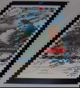 Framed Autographed Commemorative Print – New Jersey Motorsports Park Inaugural Season 2008