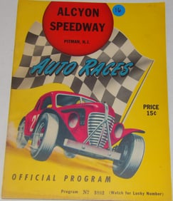 1953 Alcyon Speedway Official Race Program – Pitman, NJ