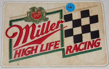 Vintage Miller High Life Racing Embroidered Patch