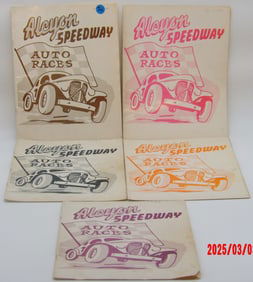 1956 Vintage Alcyon Speedway Auto Races Programs