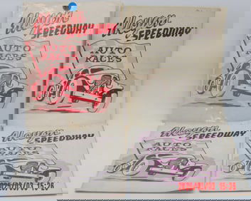 1956 Vintage Alcyon Speedway Auto Races Programs
