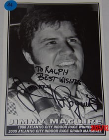Autographed Portrait of Jimmy Maguire – Atlantic City Indoor Racing Champion