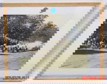 Framed Vintage Midget Car Race – Packed Grandstands & Dirt Track Action